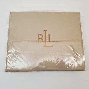 NEW Ralph Lauren Lawton Queen Flat Sheet Champagne 400tc 100% Supima Ctn 60x80" - Picture 1 of 6