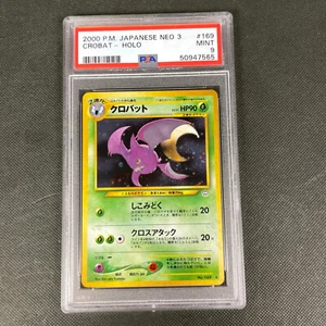 Pokemon Crobat Neo 3 Holo Japonés Raro #169 PSA 9 Como Nuevo - Imagen 1 de 7
