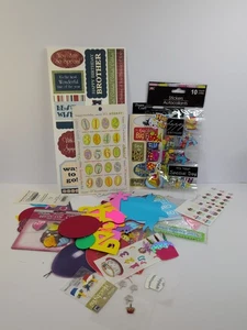 Lot of 100s Birthday Embellishments & stickers scrapbooking, crafting - Picture 1 of 8