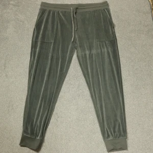 Stars Above Velour Joggers Lounge Pants Drawstring Pockets Charcoal Gray XL - Picture 1 of 15