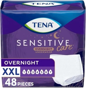 Ropa interior para incontinencia durante la noche Tena Sensitive Care XXL 48 unidades (talla nueva - Imagen 1 de 9