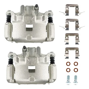 Pair Front Disc Brake Caliper w/ Bracket For Nissan Maxima Altima Infiniti I35 - Picture 1 of 15