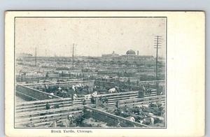 S06-1117, LAGERHÖFE, CHICAGO, IL., UM 1920, POSTKARTE - Bild 1 von 2