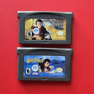 GBA Harry Potter Sorcerer's Stone & Chamber of Secret Game Boy Advance OEM Saves - Picture 1 of 11
