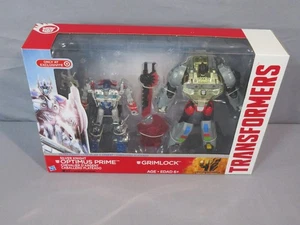 Transformers Age of Extinction "SILVER KNIGHT OPTIMUS PRIME + GRIMLOCK" Target - Picture 1 of 4