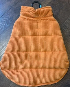 BERKSHIRE PET Corduroy Dog Jacket Size Small Orange - Picture 1 of 5