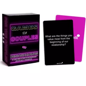 Couples Games - Conversation Starter Questions for Great Relationships - Fun Con - Picture 1 of 12