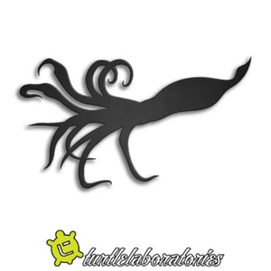 Squid #3 Metal Wall Art Hanging Home Decor Fishing Fly - Picture 1 of 1