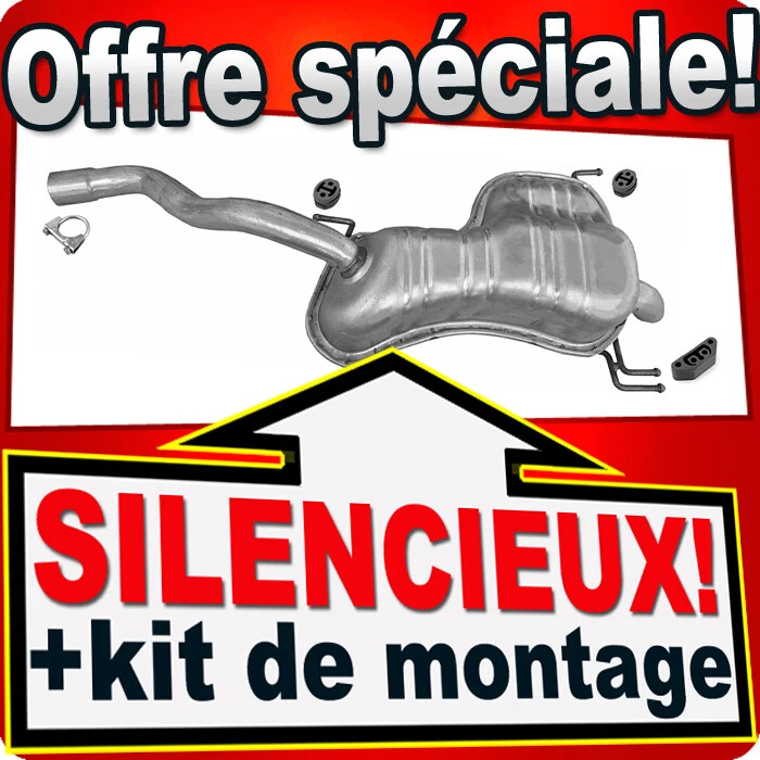 Silencieux arriere pour FIAT DOBLO 1.4 i 16V 95 CH dés 2010 ORIGINAL SHAPE - Photo 1/1