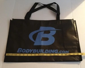 BODY BUILDING.com Large Reusable Tote Bag Shopper Beach Yoga Gym Crossfit New - Picture 1 of 6