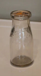 SHEBOYGAN FALLS CREAMERY CO HALF PINT BOTTLE Crockett Creamery - Picture 1 of 5