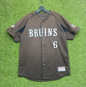 Vintage UCLA Bruins Stitched Baseball Jersey Mens 44 Brown Riddell #9 90s - Picture 1 of 11