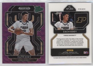 2022-23 Panini Prizm Draft Picks Rated Prospect Purple Wave Zach Edey #RP-ZED