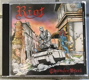 Riot Thundersteel CD 2008 Reissue Raven Judas Priest Iron Maiden Metal Church - Foto 1 di 3