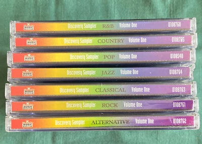 Discovery Sampler CDs - Pop-Rock-Jazz-R&B-Country-Classical-Alternative Foto 1 de 4