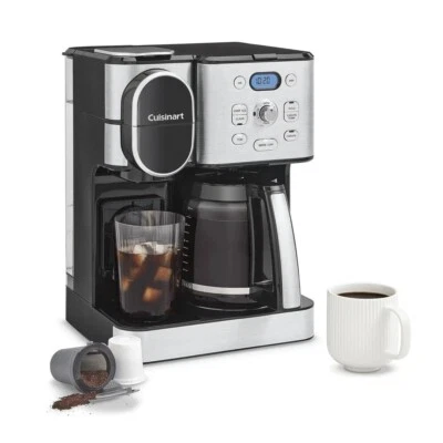 Cuisinart 12 Cup Coffee Maker Glass Carafe Automatic Hot & Iced Coffee Brewer - Image 1 of 4