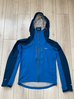 RAB SPARK BLUE POLARTEC NEOSHELL FULL ZIP WATERPROOF HOODIE JACKET - Image 1 of 4