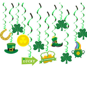 St Patricks Day Party Decoration Shamrock Banner Garland Irish Day Party Props