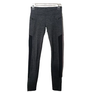 Athleta Girl Gray Herringbone /Black Girl Leggings XL/14 - Picture 1 of 12