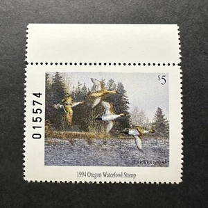 WTDstamps - 1994 OREGON - State Duck Stamp - Mint OG NH - Picture 1 of 2
