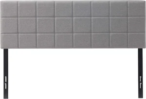 Bed Headboard Queen Size, Square Tufted Linen Queen Headboard Only, Upholstered - Picture 1 of 9