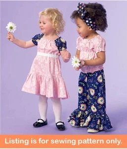 SEWING PATTERN - Sew Girl Clothing Clothes Dress Ruffle Pants Shirt Toddler 7178 - Picture 1 of 3
