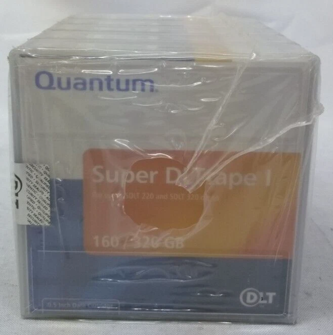 Pack de 5 Quantum Super DLT Tape 1 160/320 GB 0,5 pulgadas cartucho de datos -NUEVO Y SELLADO Foto 1 de 2