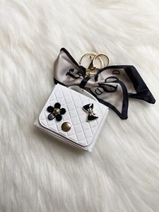 Mini Handbag keychain bag pendant Bag Charm Black New Gift White - Picture 1 of 3