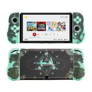 Leuchtende Schutzhülle für Nintendo Switch OLED 2021 ergonomisches Design Zelda - Bild 1 von 10