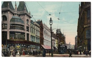 LIVERPOOL ENGLAND UK CROWDS AT CHURCH STREET VINTAGE POSTCARD 102120 P - Picture 1 of 2
