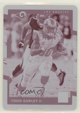 2017 Panini Donruss Printing Plate Magenta 1/1 Todd Gurley II #205 3p2