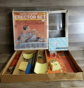 Set erettore vintage Gilbert ingegnere senior motorizzato  - Foto 1 di 12