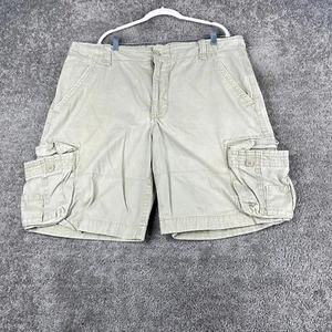Nobo No Boundaries Cargo Shorts Men's 42 Tan Flat Front Multi-Pocket Cotton - Picture 1 of 13
