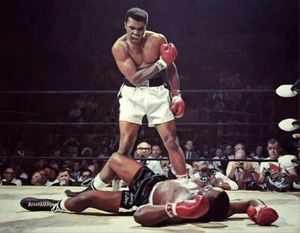 Classic Sports Prints - Muhammad Ali Boxing - Huge - Ready2Hang - Canvas Print - Picture 1 of 6