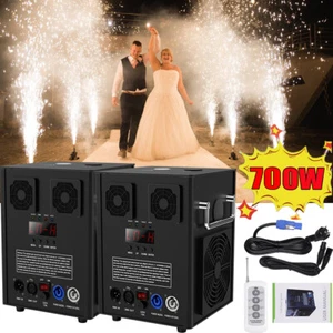 2PCS Large Cold Spark Machine 700W DMX Stage Effect Firework DJ Party 6.6-9.8ft - Picture 1 of 14
