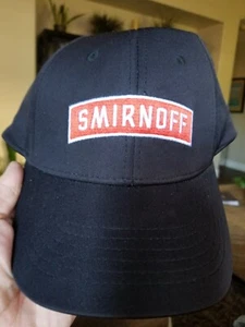 "Smirnoff 21" Embroidery Classic BaseBall Hat Cap Unisex Black Adjustable NEW - Picture 1 of 2