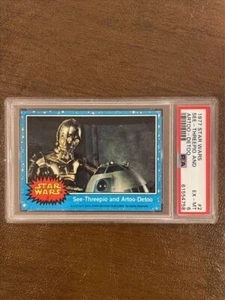 1977 Star Wars #2 See-Threepio and Artoo-Detoo Rookie RC PSA 6 Centered! Awesome - Picture 1 of 3