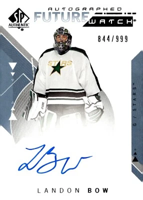 Landon Bow - 2018-19 SP Authentic Future Watch Auto /999 Rookie Card #156 - Image 1 of 2