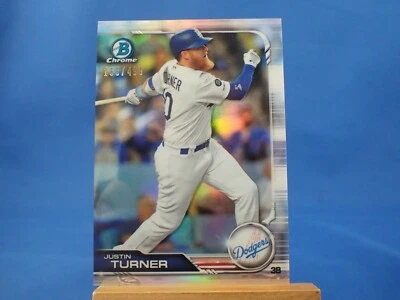 Justin Turner Bowman Chrome 2019 Refractor /499 - Image 1 of 2