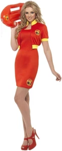 Smiffys Officially Licensed Baywatch Beach Lifeguard Costume - Picture 1 of 1