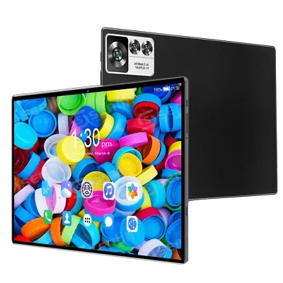 PAB 6 2025 Neueste Android 14 Tablet 10 Zoll 12GB RAM+256GB ROM(128GB TF) 8000mAh WiFi