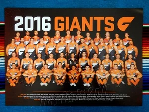 Framed 2016 GWS GIANTS AFL Poster - 45cm x 32cm x 3cm - Bild 1 von 4