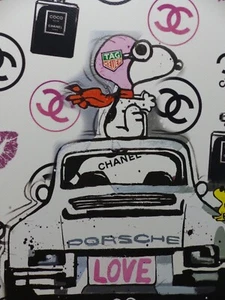 DEATH NYC "im wertigen Holzrahmen" Lithografie ltd.Edit. of  "Porsche" 3D Siegel - Bild 1 von 12