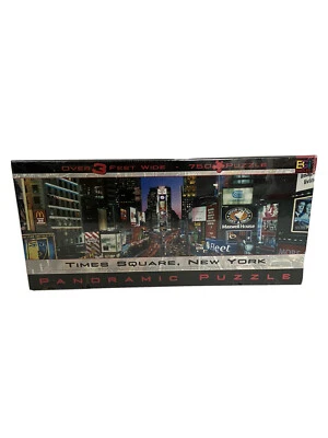 New Buffalo Games Panoramic Jigsaw Puzzle Times Square New York 750 Pieces - Image 1 of 4