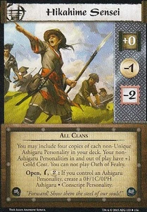 3 x Hikahime Sensei L5R CCG Thunderous Acclaim ThA - Picture 1 of 1