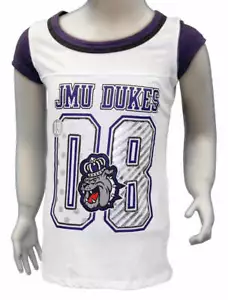 Rivalry Threads James Madison University Dukes Girls Short Sleeves Heather Cotto - Picture 1 of 9