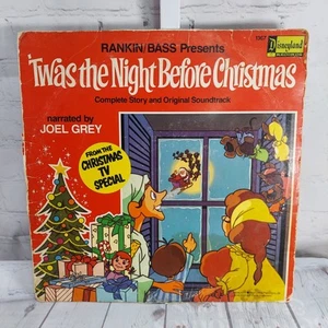 Vinyl Record Rankin Bass ‘Twas the Night Before Christmas Disneyland Record LP - Picture 1 of 4