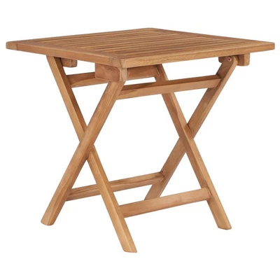 Outdoor Table Teak Solid Teak wood Small Foldable Outdoor Table - Image 1 of 4