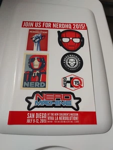 Loot Crate Nerd Machine 2015 San Diego NERDHQ Viva La Nerdolution Sticker Sheet - Picture 1 of 5