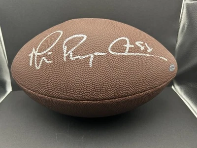 Holograma de fútbol americano Wilson firmado autografiado por Michael Irvin Dallas Cowboys GTSM Foto 1 de 4